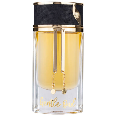 Gentle Oud Eau de Parfum 80ml från Maison Asrar - en lyxig, sensuell doft med oud, blommiga toner och träiga inslag.