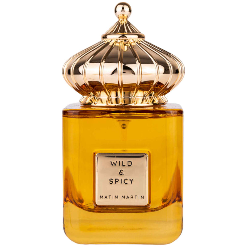 Wild & Spicy Eau de Parfum 100ml från Matin Martin – en djärv och förförisk doft för den självsäkra mannen.
