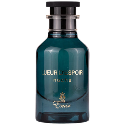 Lueur d'Espoir Noche Eau de Parfum 100ml från Emir: en sofistikerad och maskulin doft med mystiska, rika noter för självmedvetna män.
