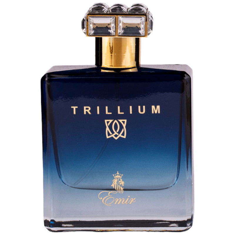Trillium Eau de Parfum 100ml från Emir – en maskulin och elegant doft med kryddiga och träiga inslag för den moderna gentlemannen.