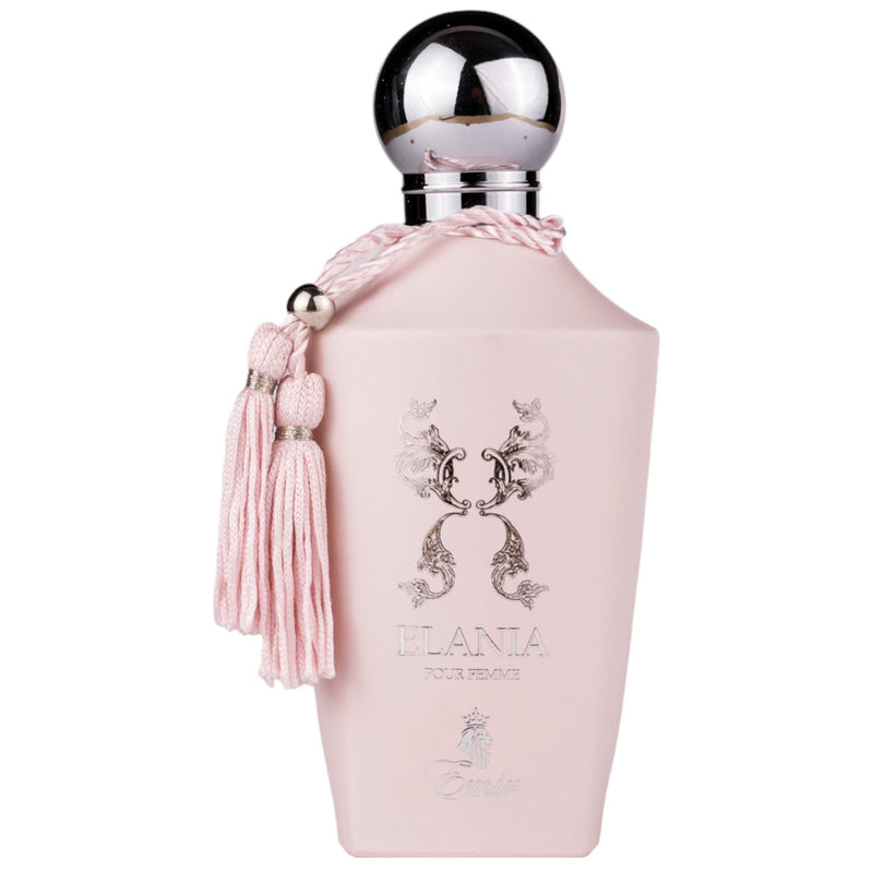 Elania Eau de Parfum 100ml från Emir – en elegant doft med blommiga och fruktiga noter, perfekt för stiliga kvinnor.