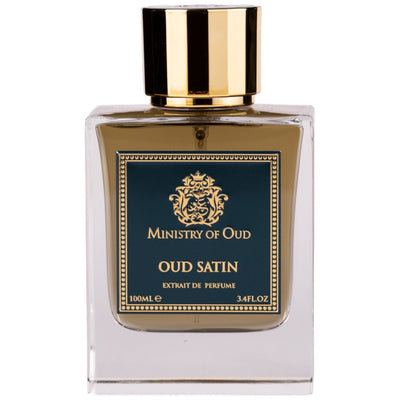 Oud Satin Extrait de Parfum 100ml från Ministry of Oud: en lyxig unisexdoft med rika orientaliska och blommiga noter.