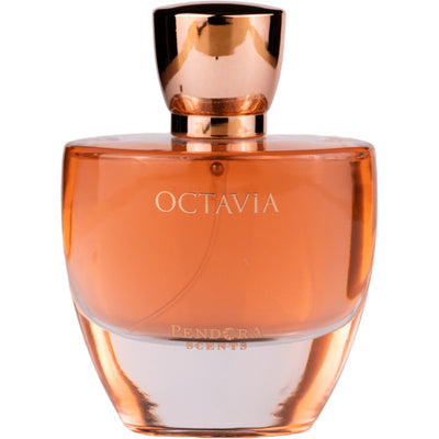 Octavia Eau de Parfum 100ml från Pendora Scents – en elegant doft med fruktiga, blommiga och träiga noter för den moderna kvinnan.