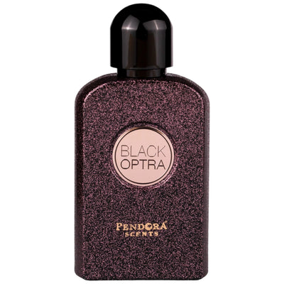 Black Optra Eau de Parfum 100ml från Pendora Scents – en djärv, orientaliskt doft med inslag av jasmin, vanilj och kaffe.