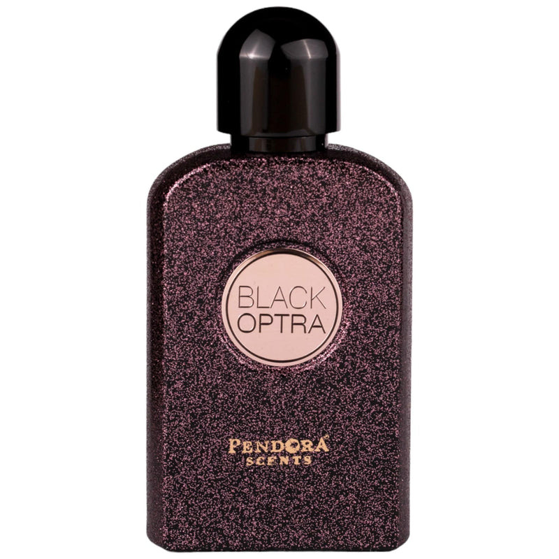 Black Optra Eau de Parfum 100ml från Pendora Scents – en djärv, orientaliskt doft med inslag av jasmin, vanilj och kaffe.