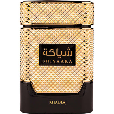 Shiyaaka Gold Eau de Parfum 100ml från Khadlaj – en lyxig, blommig och kryddig doft för den självsäkra kvinnan.
