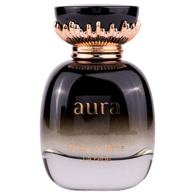 Aura Kiss of Rose Eau de Parfum 100ml från La Fede – en elegant och romantisk doft med blommiga och fruktiga noter.