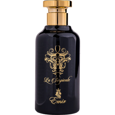 La Serpiente Eau de Parfum 100ml från Emir - en mystisk, unisexdoft med kryddiga och träiga noter för en sofistikerad stil.