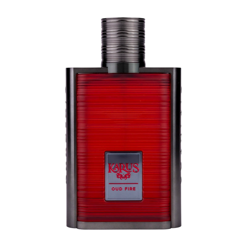 Karus Oud Fire Eau de Parfum 100ml: En exklusiv doft med rika, rökiga noter av oud, perfekt för dem som söker en djup och långvarig parfymupplevelse.