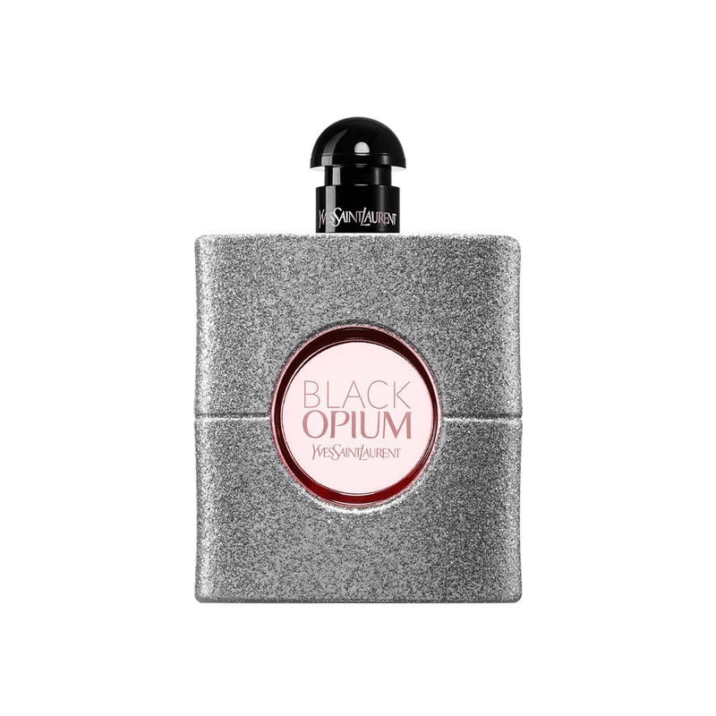 Black Opium Glitter Eau de Parfum 90 ml är en glamorös doft med noter av kaffe och vanilj, perfekt för den moderna, självsäkra kvinnan.