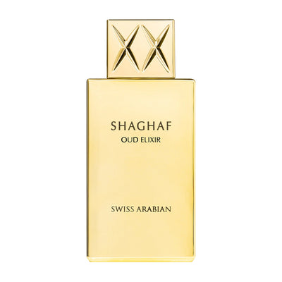 Shaghaf Oud Elixir är en lyxig parfym med intensiva noter av oud, blommor och kryddor som skapar en förtrollande och sensuell doftupplevelse.