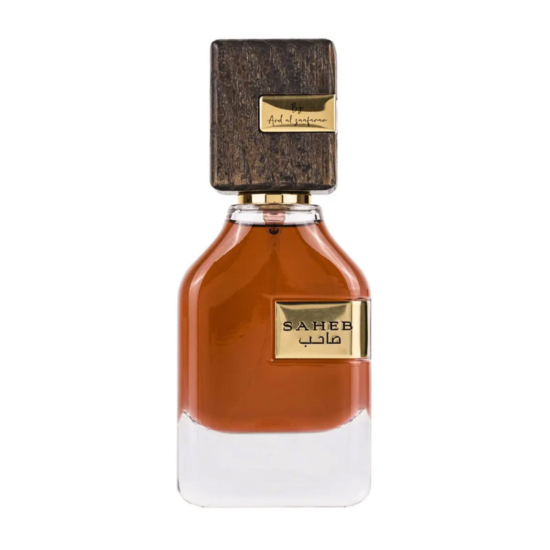 Saheb Eau de Parfum 70ml från Ard Al Zaafaran erbjuder en förtrollande blandning av orientalisk elegans och fräschör.