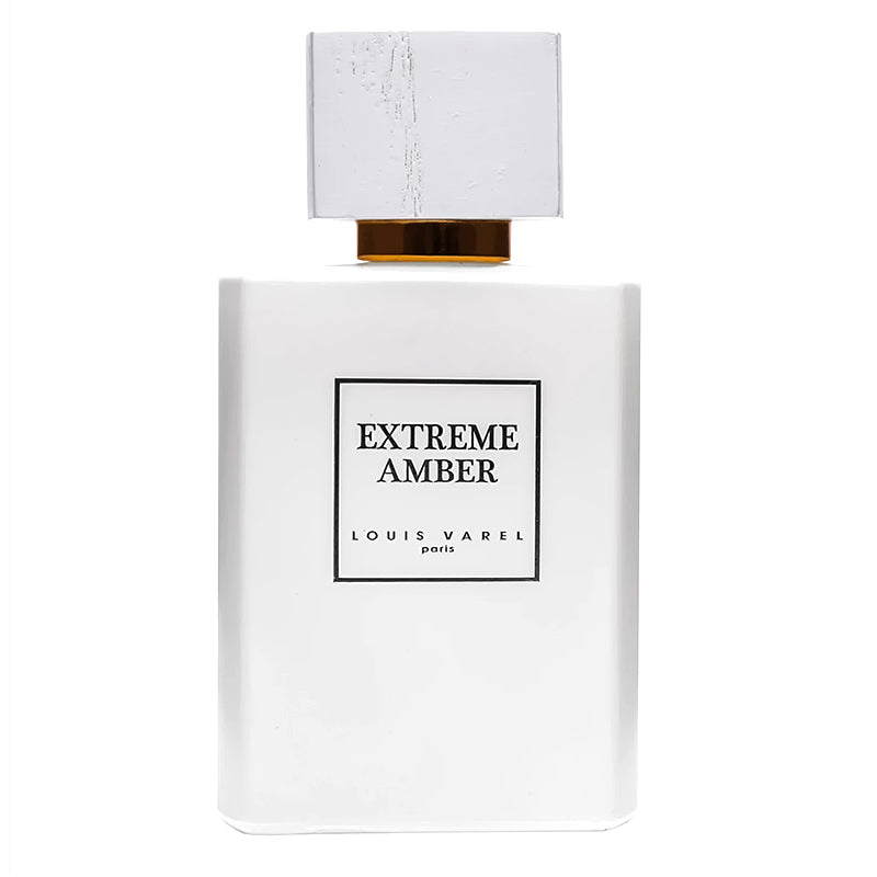 Extreme Amber Eau de Parfum 100ml från Louis Varel: en djärv unisexdoft med varm ambra och kryddiga noter för exklusiva tillfällen.