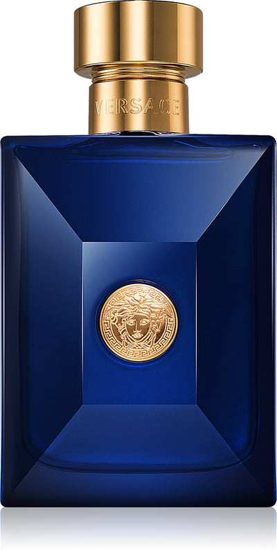 Versace Dylan Blue Eau de Toilette 100ml - en elegant och kraftfull doft med friska och sensuella noter för den moderna mannen.