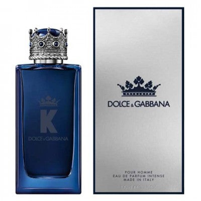 K by Dolce & Gabbana Intense Eau de Parfum 100ml: En djärv, maskulin doft med citrus, lavendel och rökiga basnoter för en oförglömlig närvaro.