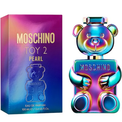 Moschino Toy 2 Pearl Eau de Parfum 100ml – en unisexdoft med fruktiga och blommiga noter, perfekt för sofistikerad elegans.